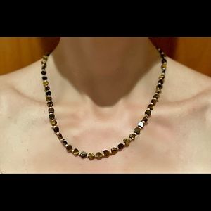 Heart-Shaped Tigers Eye Necklace